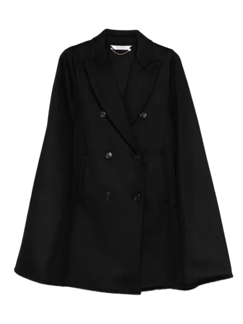 Max Mara double-breasted poncho