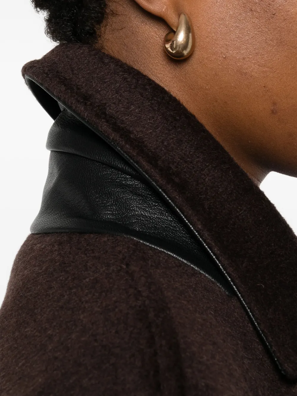 Max Mara Jas met dubbele rij knopen Bruin