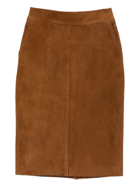 THELAURENT suede skirt
