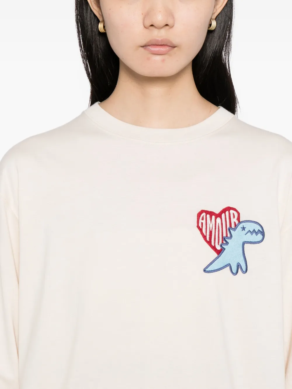 Sport B. By Agnès B. Dino Amour T-shirt In Neutral