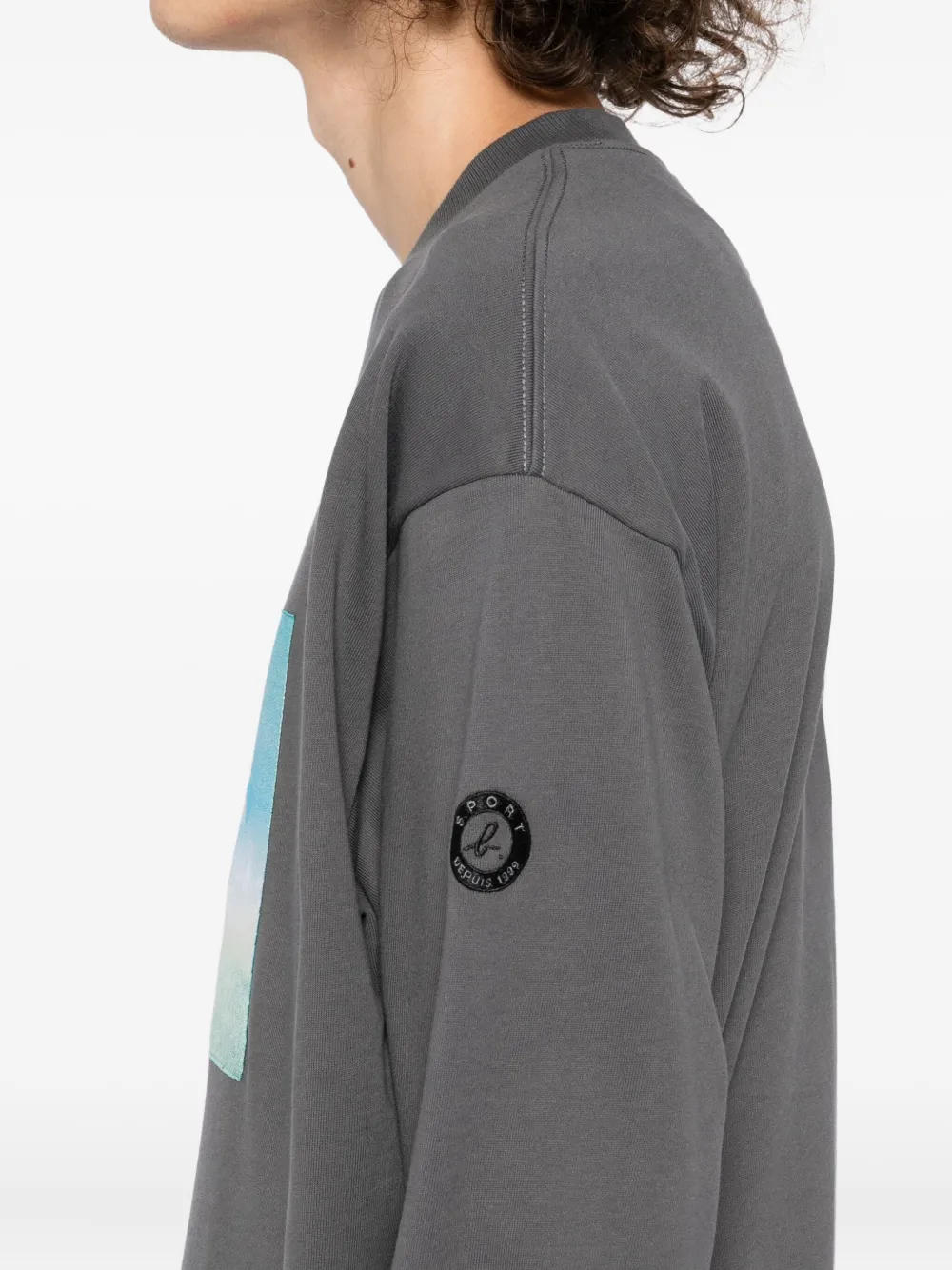 Sport B. By Agnès B. Graphic-print Sweatshirt In Gray