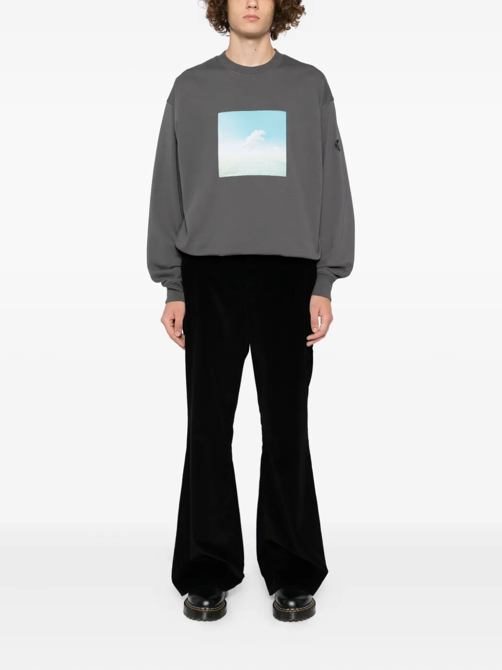 Sport B. By Agnès B. Graphic-print Sweatshirt In Gray
