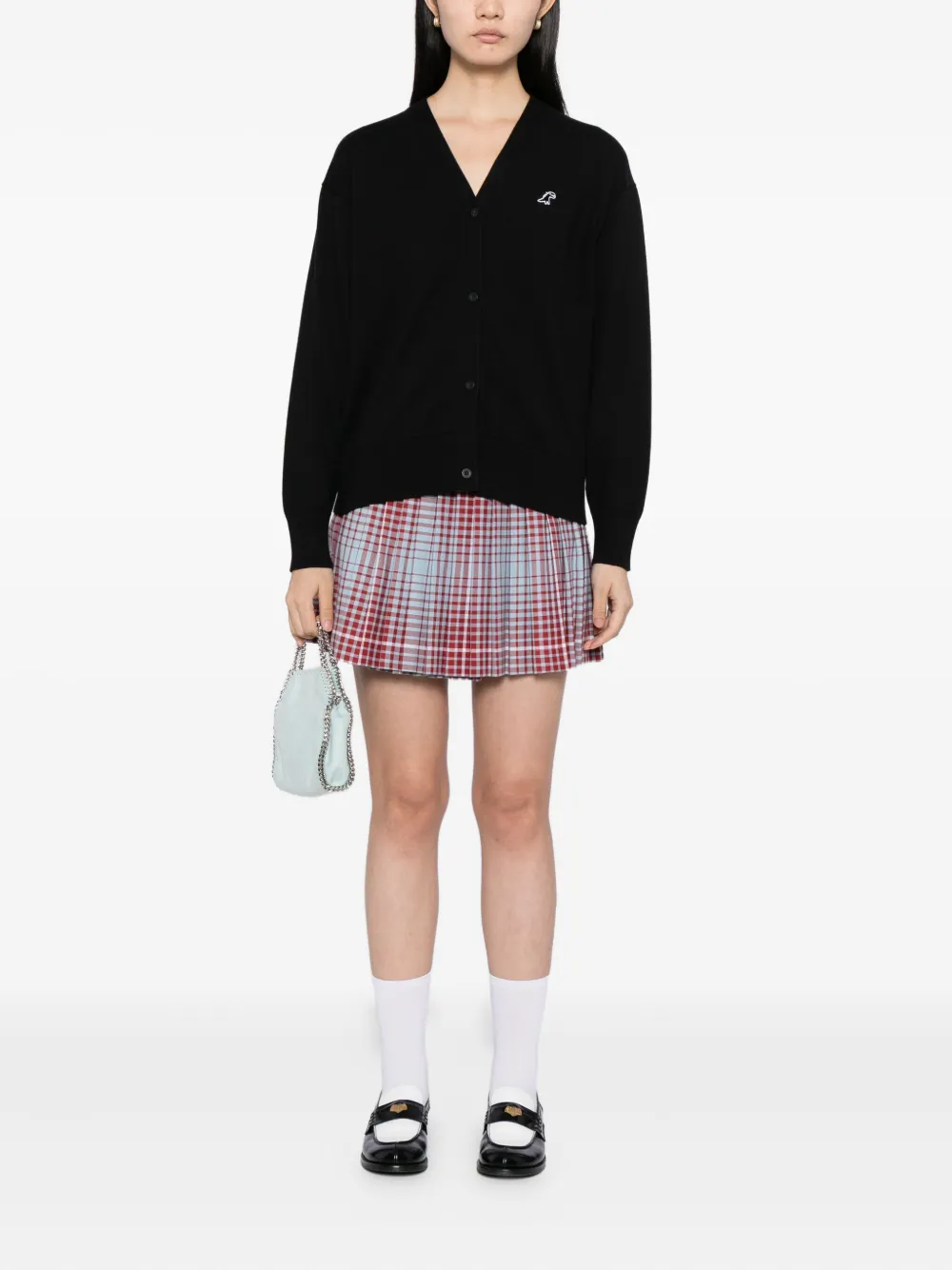 Sport B. By Agnès B. Dino Embroidered Cardigan In Black