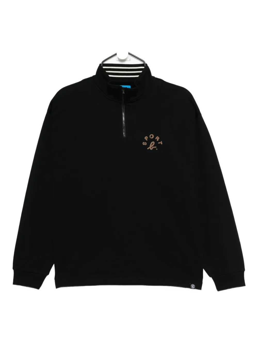 Sport B. By Agnès B. Logo-embroidered Sweatshirt In Black