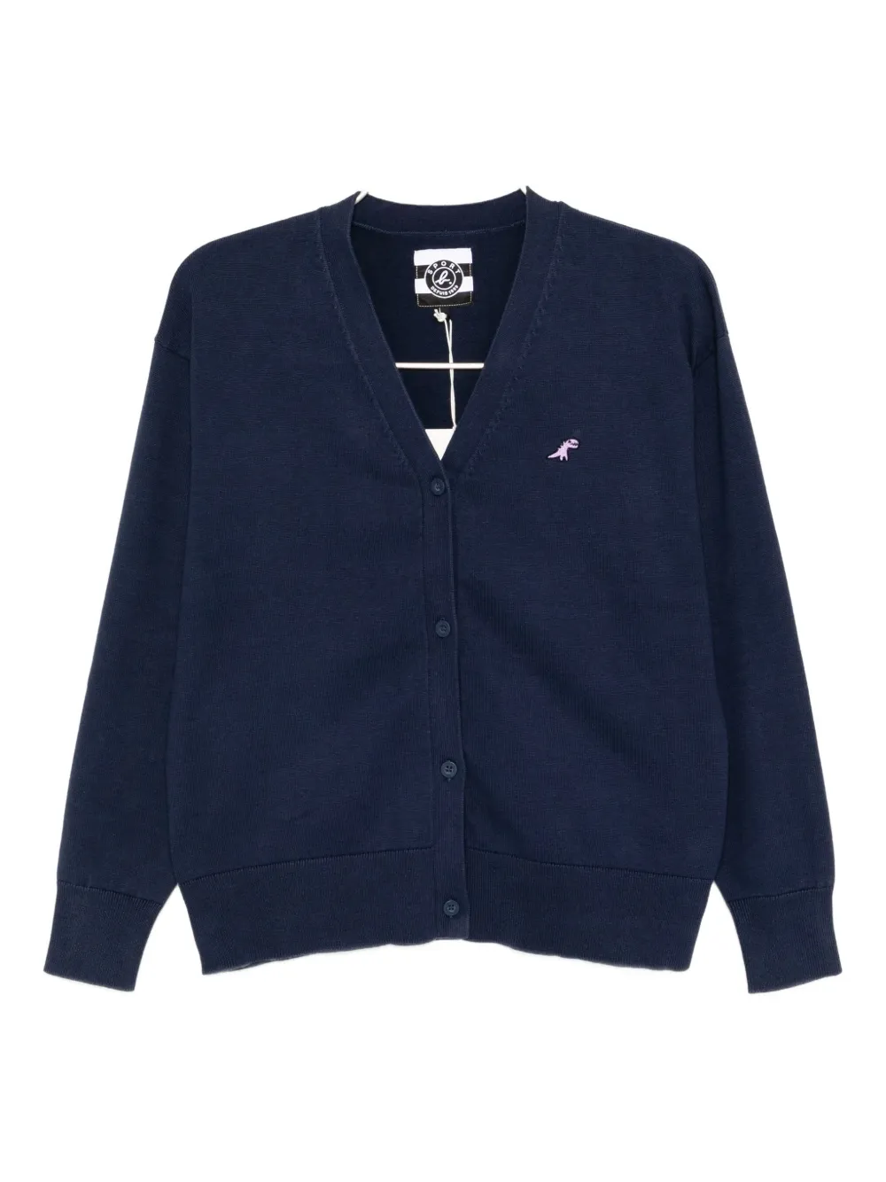 SPORT b. by agnès b.  Dino-embroidered cardigan | Blue | Image 1