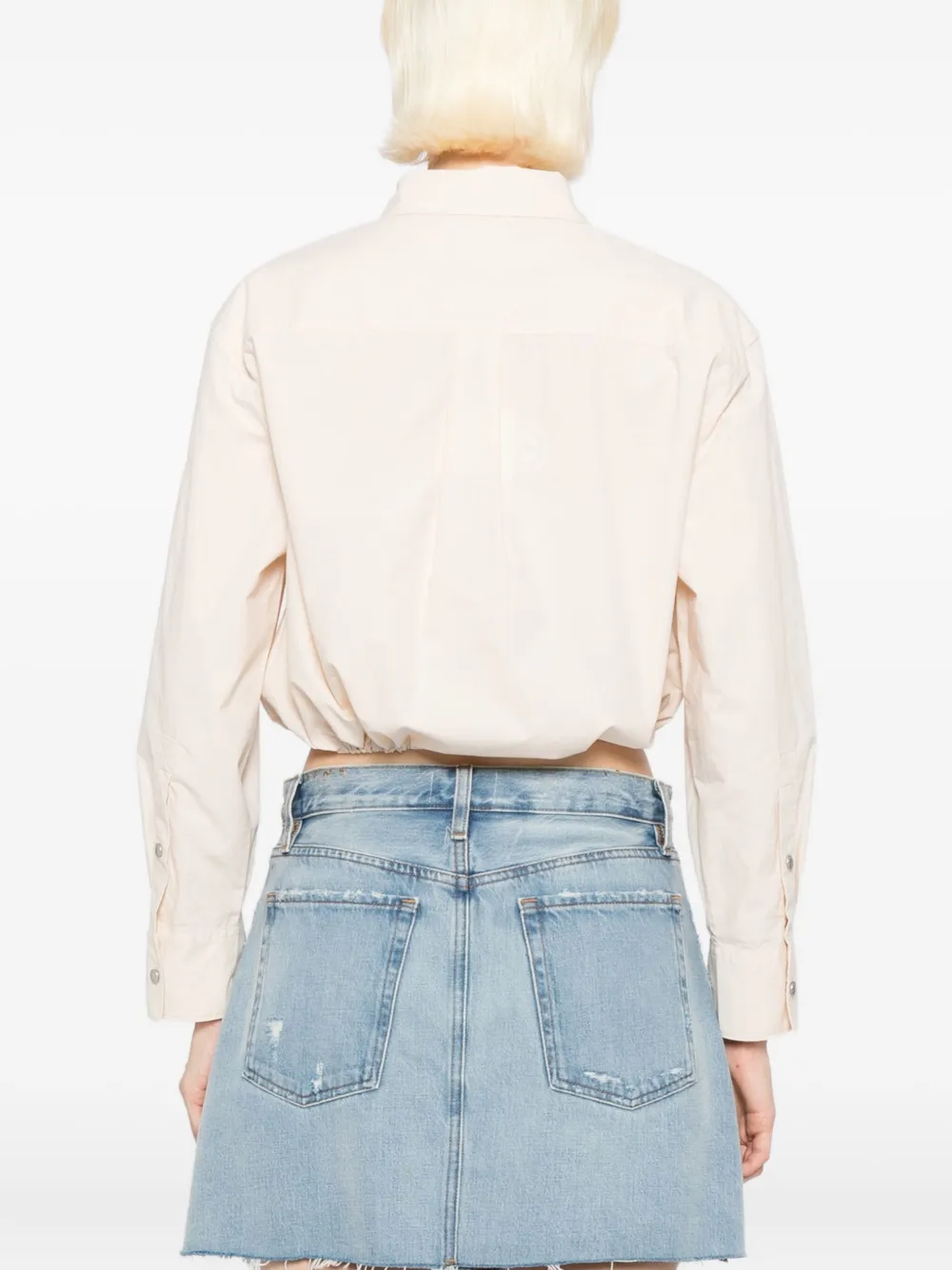 SPORT b. by agnès b. Cropped blouse Beige