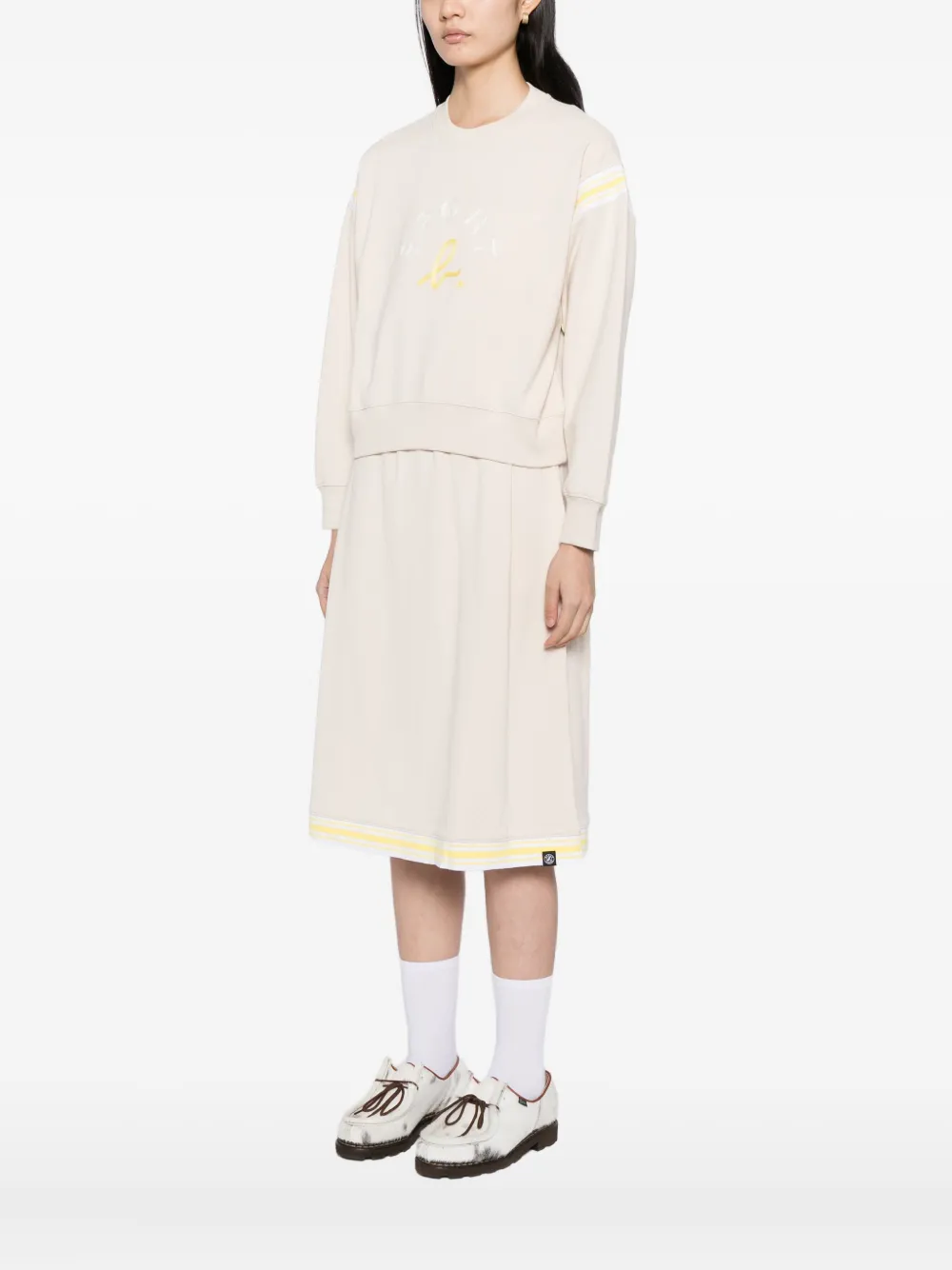 Sport B. By Agnès B. Cropped-sweatshirt In Metallic