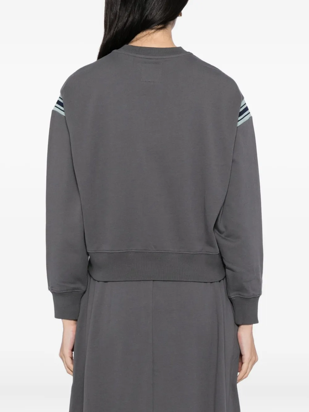 Sport B. By Agnès B. Cropped-sweatshirt In Gray