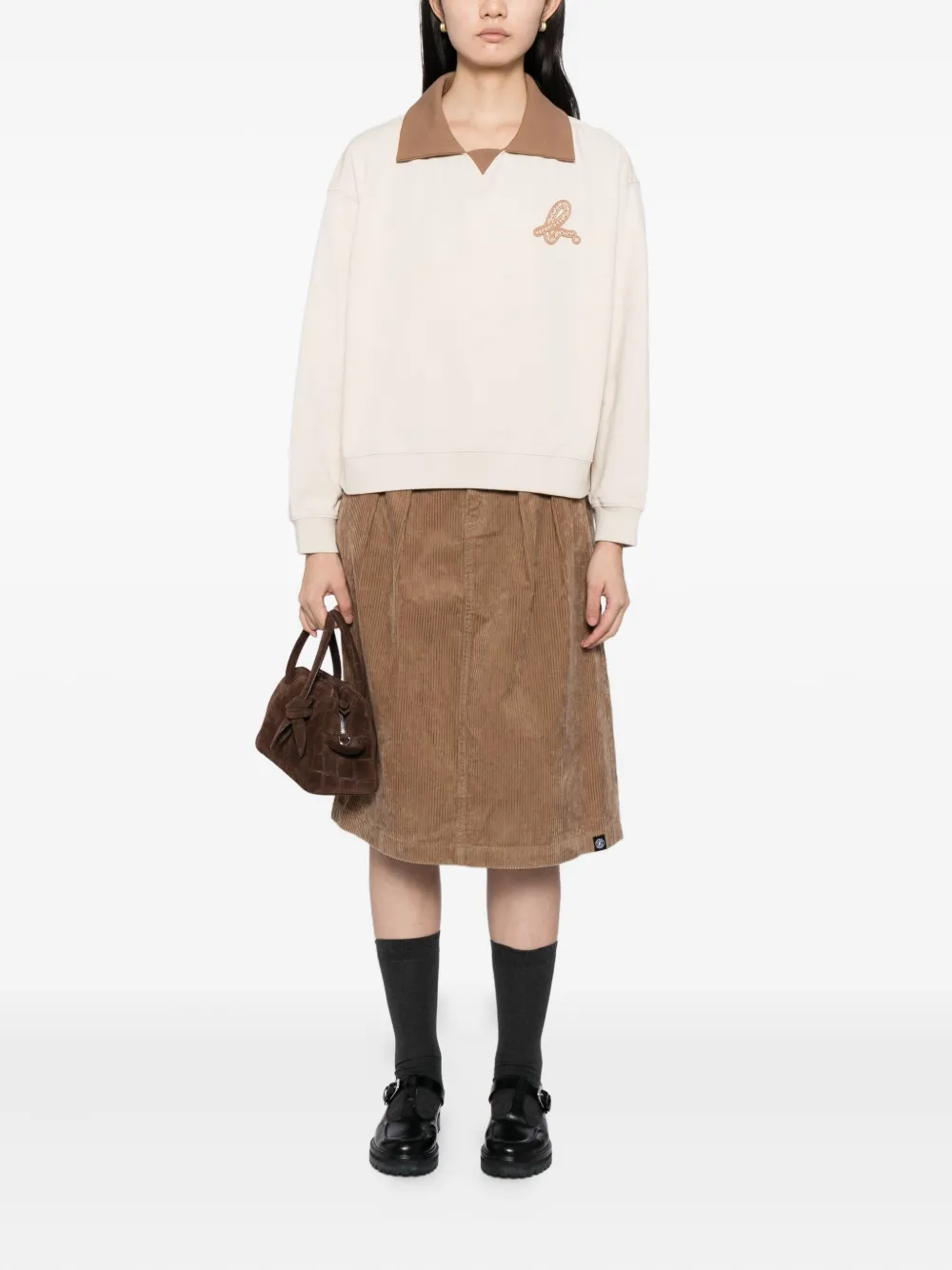 Sport B. By Agnès B. Collared Sweatshirt In Neutral