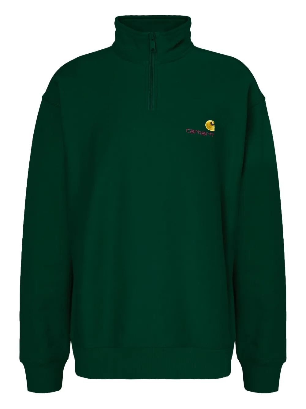 Carhartt American Script Sweatshirt In Green
