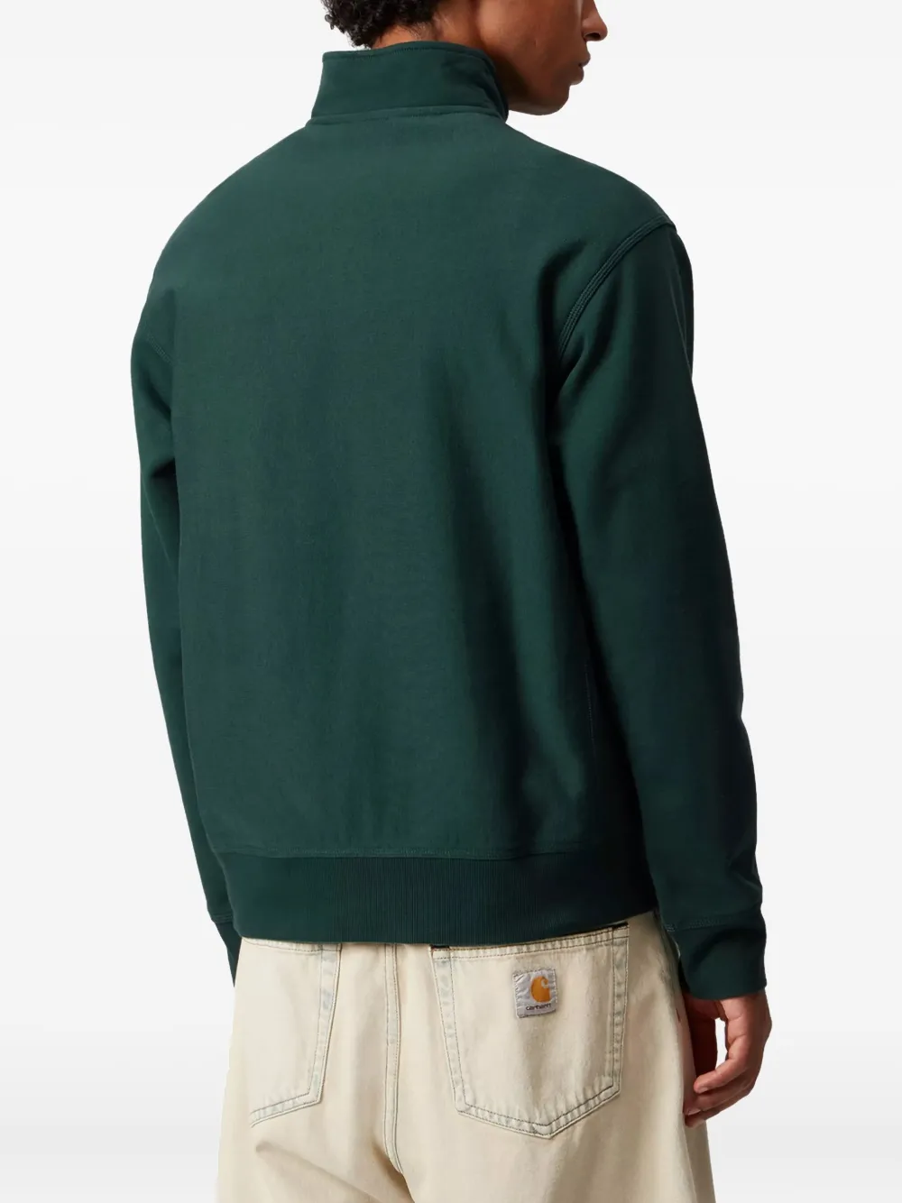Carhartt American Script Sweatshirt In Green