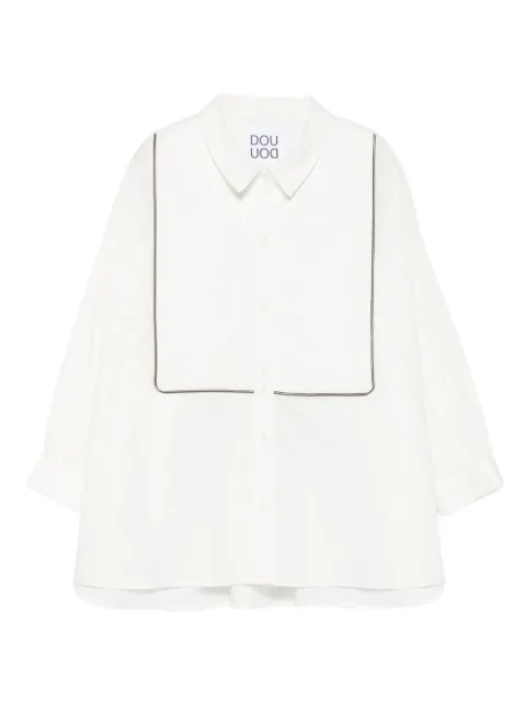 Douuod Kids piped-detail shirt