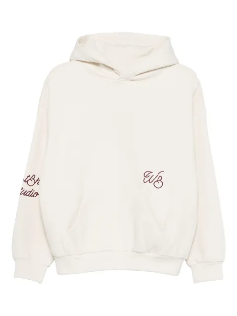 WRSTBHVR logo-embroidered hoodie