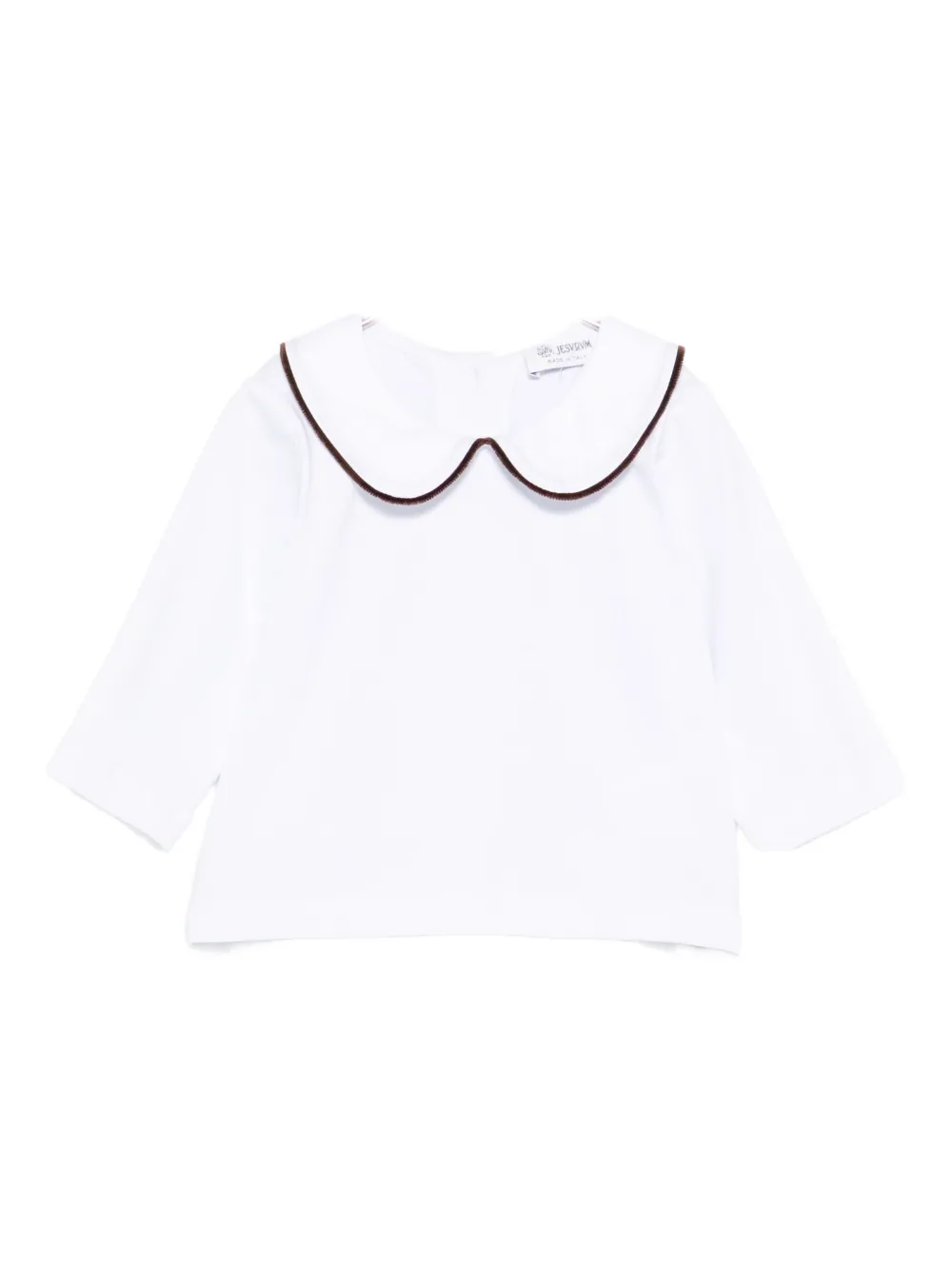Jesurum Baby Trimmed Shirt In White