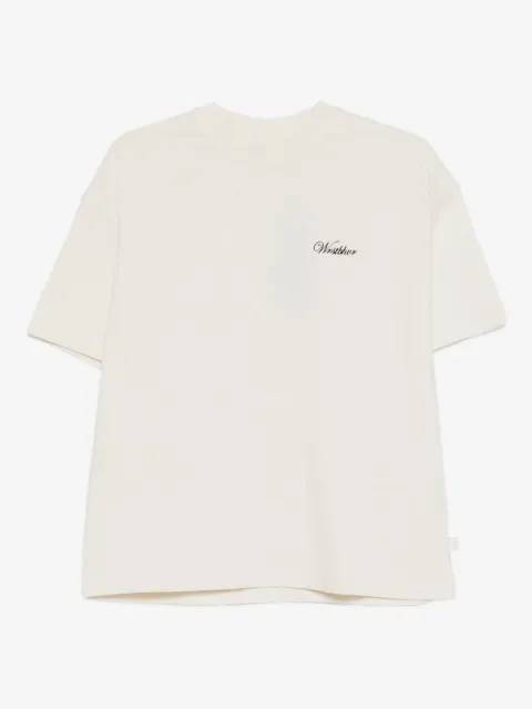WRSTBHVR playera con detalle del logo