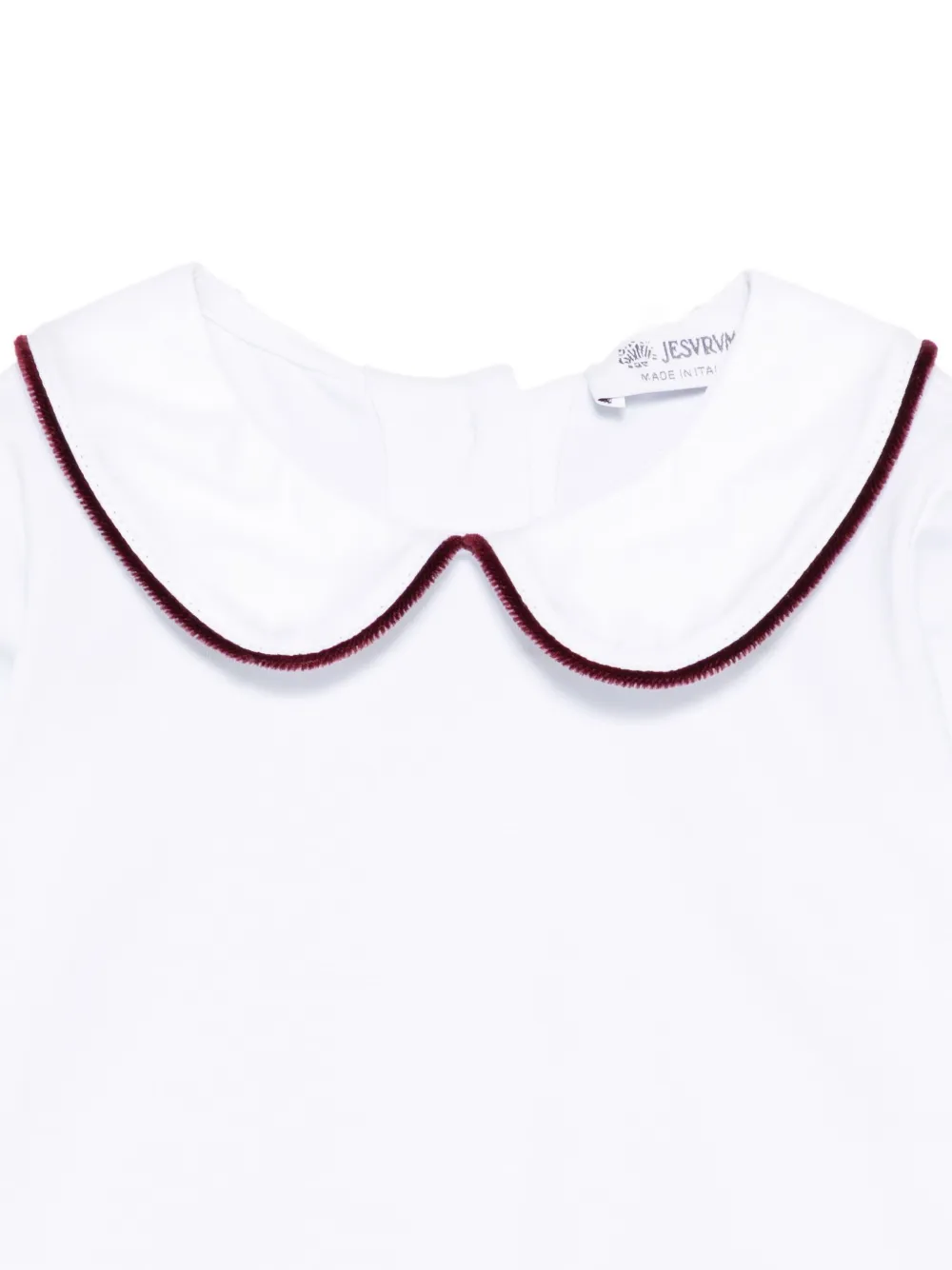 JESURUM BABY Shirt met contrasterende afwerking Wit
