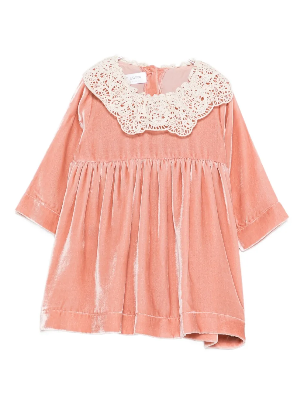 JESURUM BABY lace-collar dress - ピンク JESURUM BABY lace-collar dress - ピンク