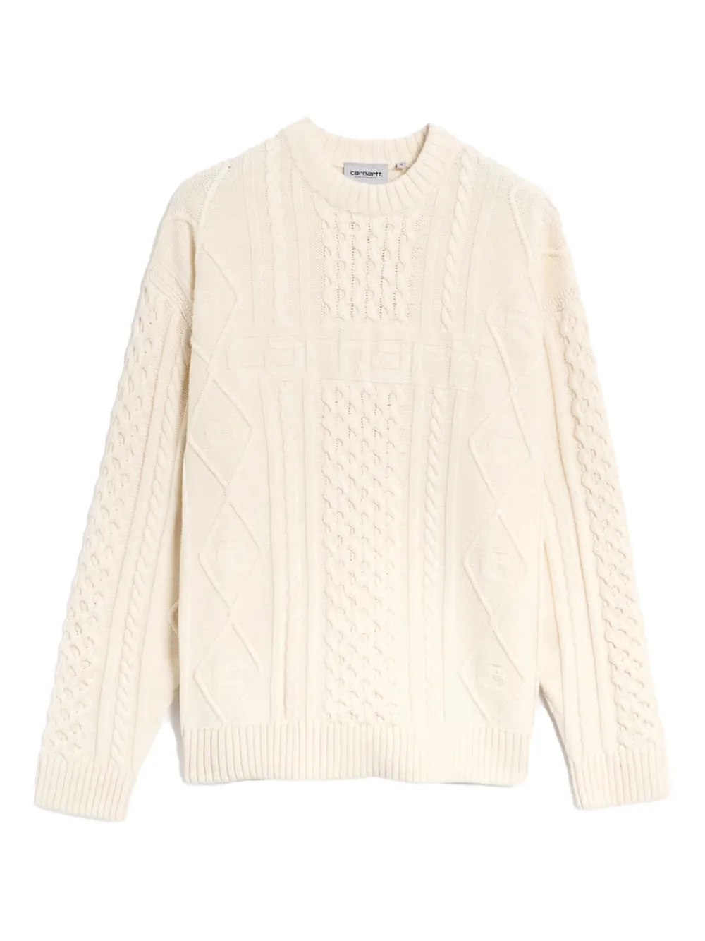 Carhartt WIP cable-knit sweater | White | Image 1