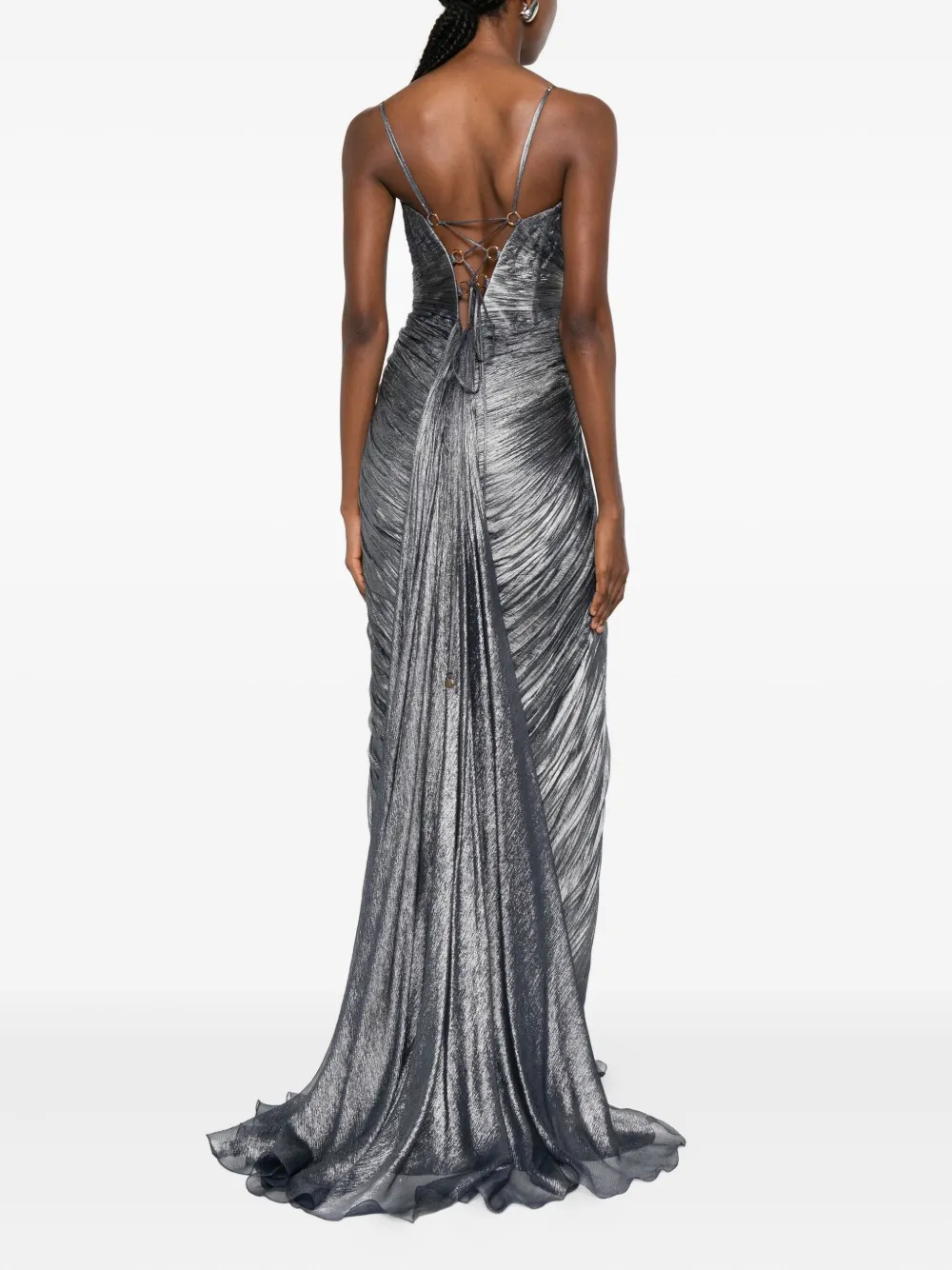 Maria Lucia Hohan Cecilia maxi-jurk - Zilver