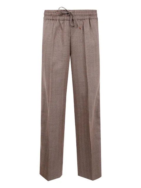 Drôle De Monsieur mélange-effect trousers