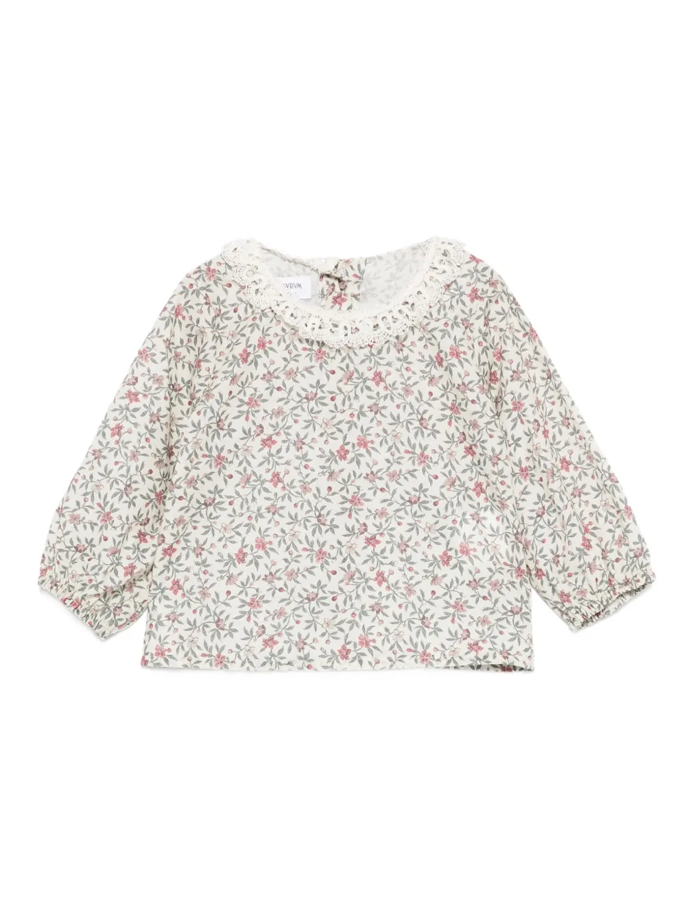 JESURUM BABY floral-print lace-trim blouse | Neutrals | Image 1