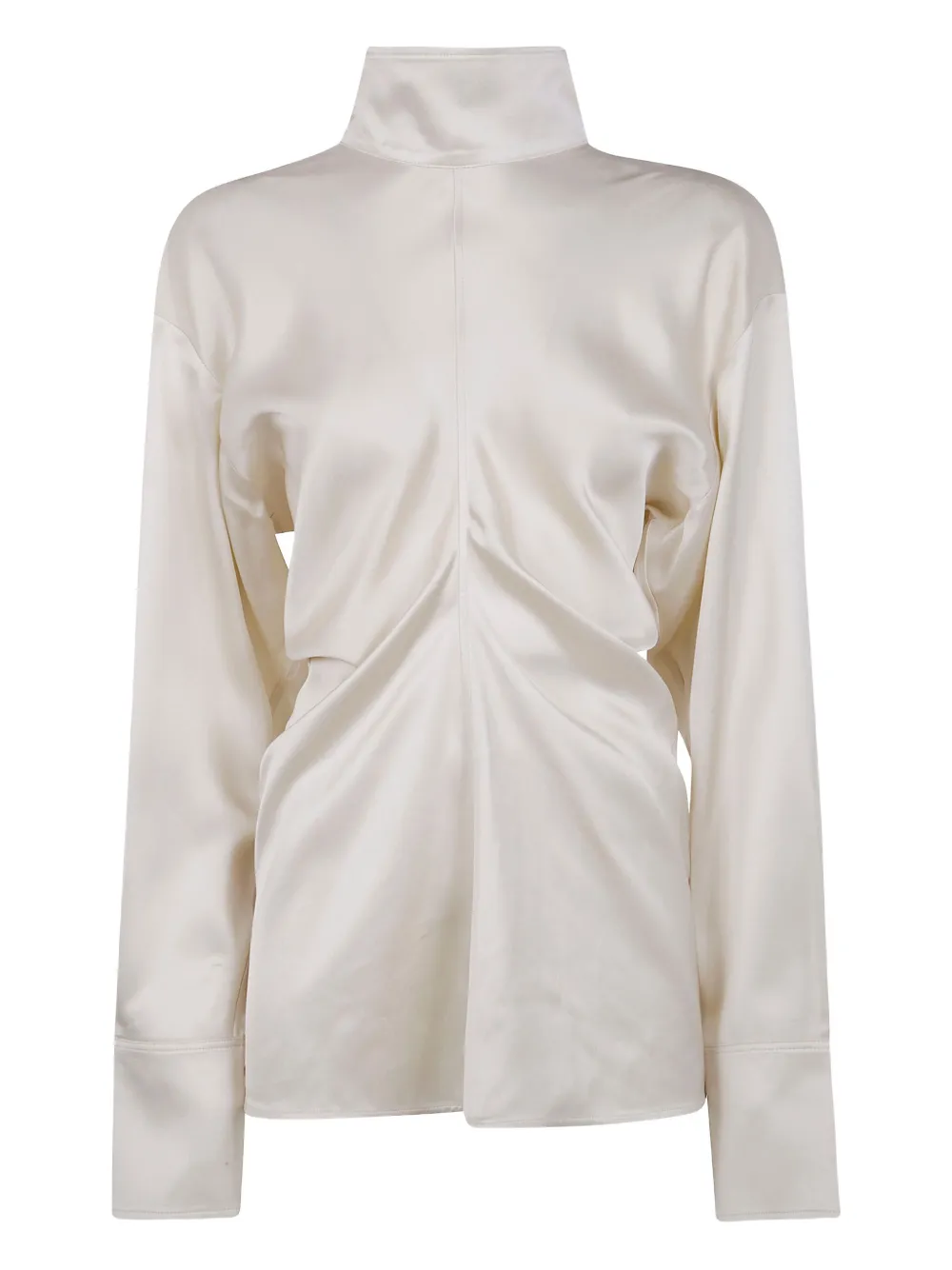 Totême Gathered Blouse In White