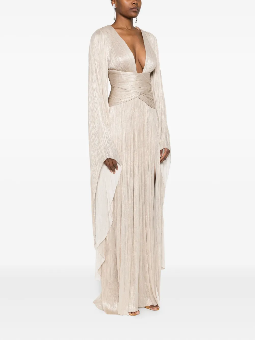 Maria Lucia Hohan Aylin Maxi Dress In Neutral