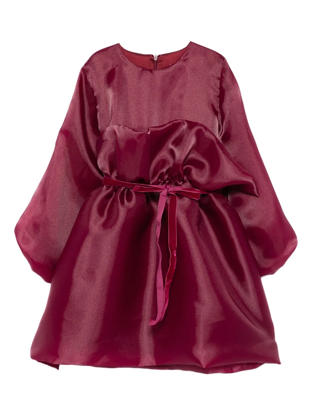 alapage bow-detail belted dress | Red | Image 1