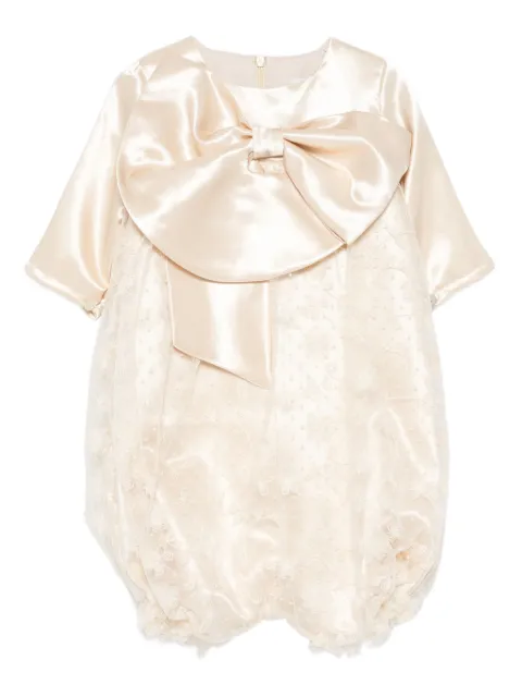 alapage bow-detail lace dress