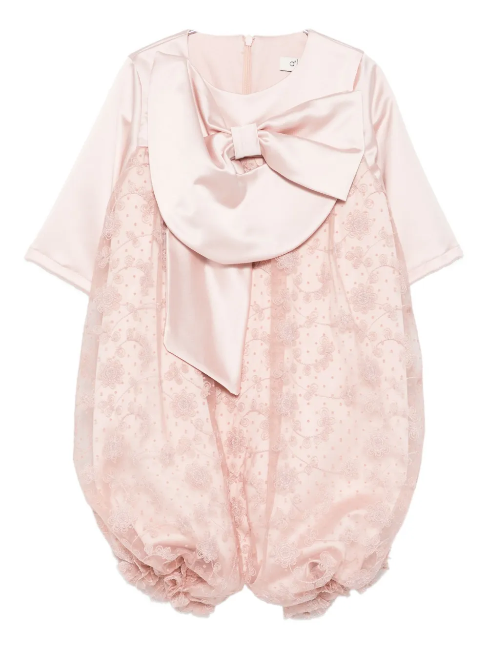alapage bow-detail dress - ピンク alapage bow-detail dress - ピンク