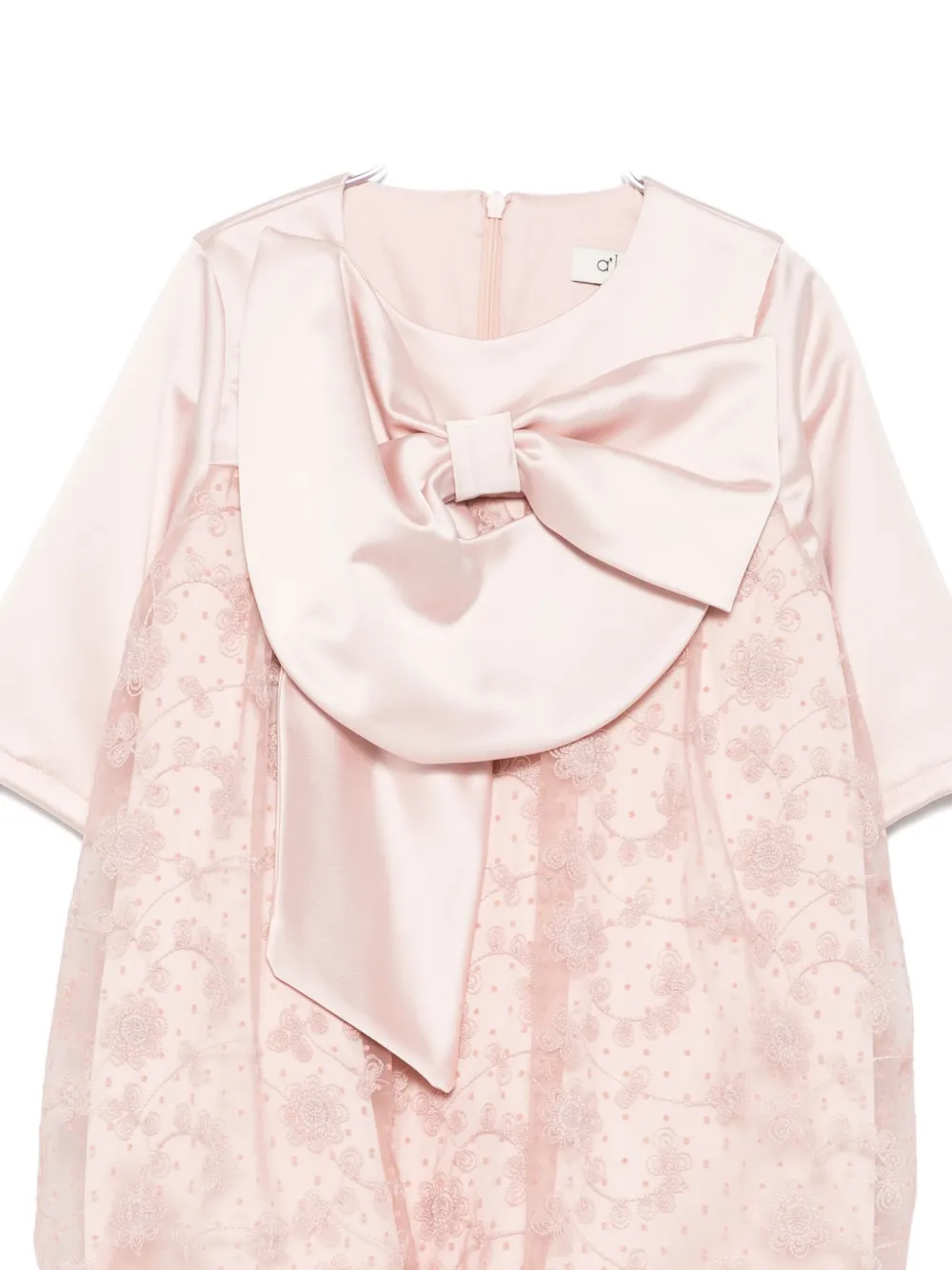 Alapage Bow-detail Dress In Pink