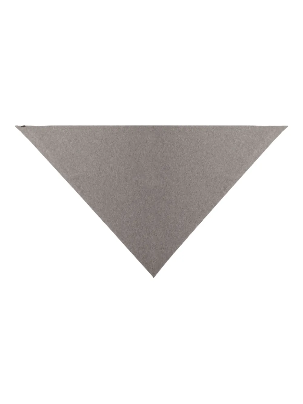 Faliero Sarti Triangular-shape Cashmere Scarf In Gray