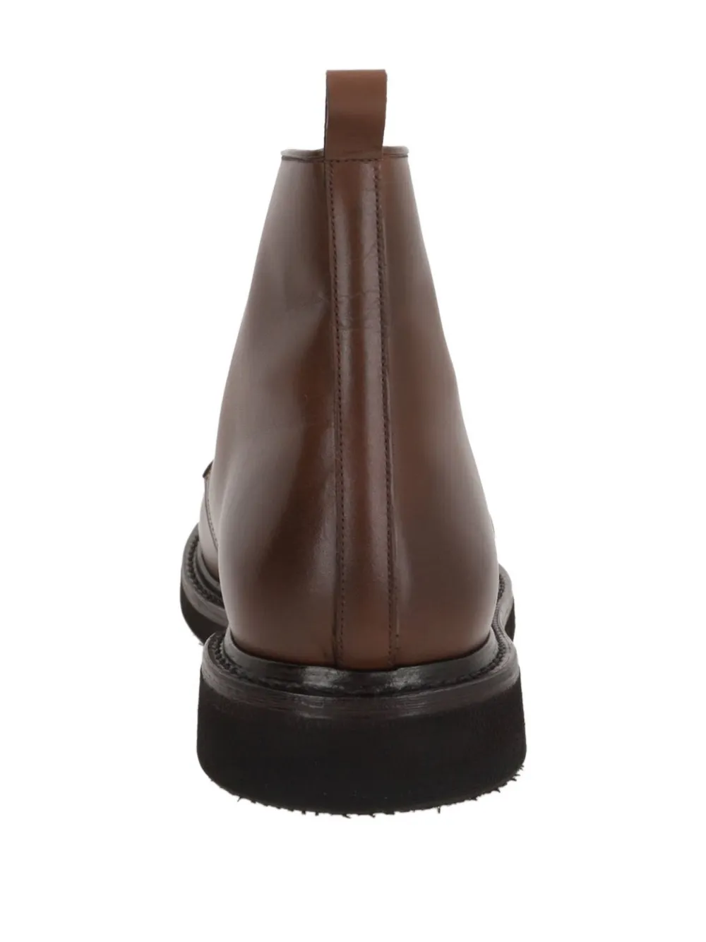 Premiata Lace-up Round Toe Boots In Animal Print