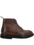 Premiata lace-up round toe boots - Brown