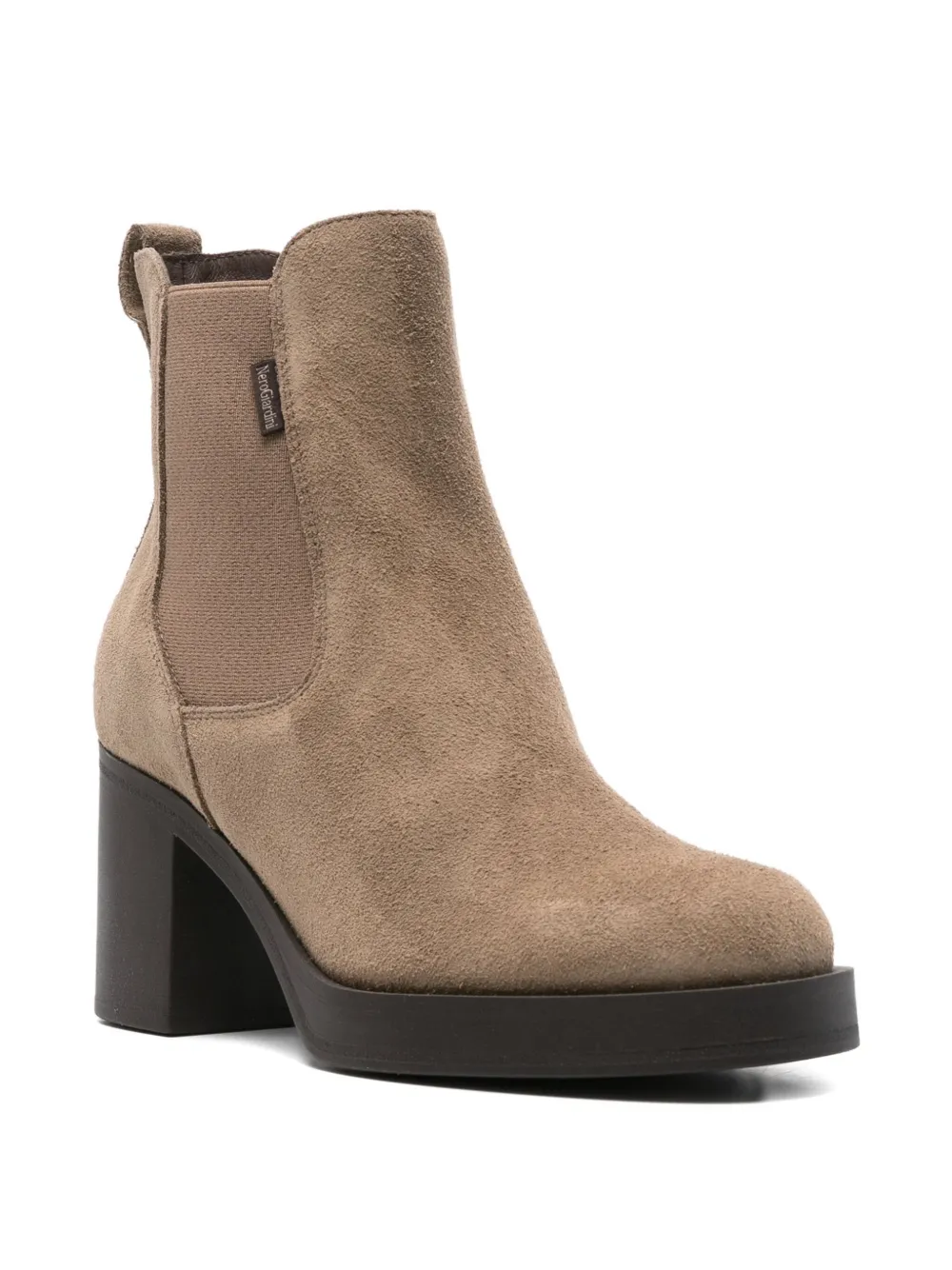 Nero Giardini Leather Chelsea Boots In Neutral