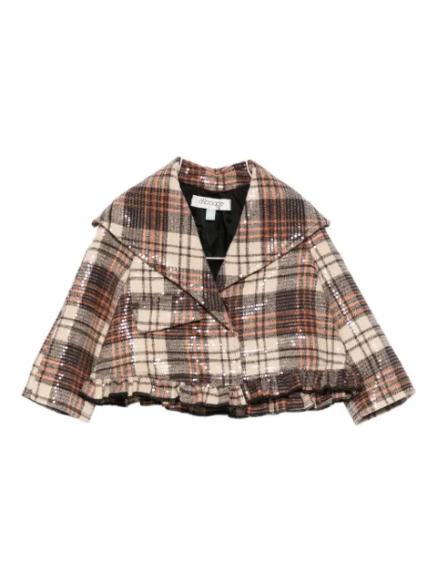 alapage sequinned checked jacket