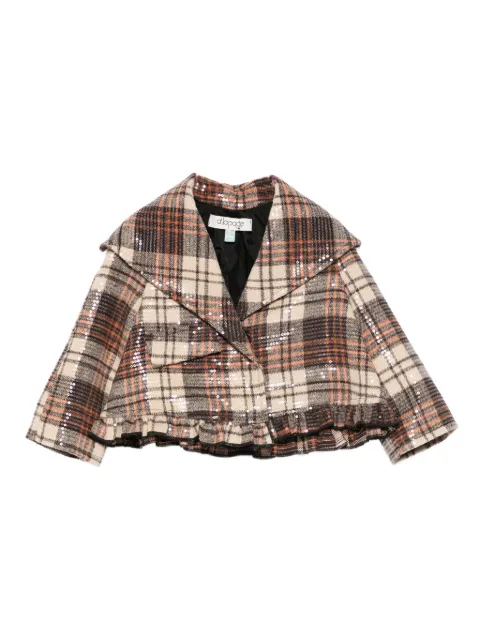 alapage sequinned checked jacket