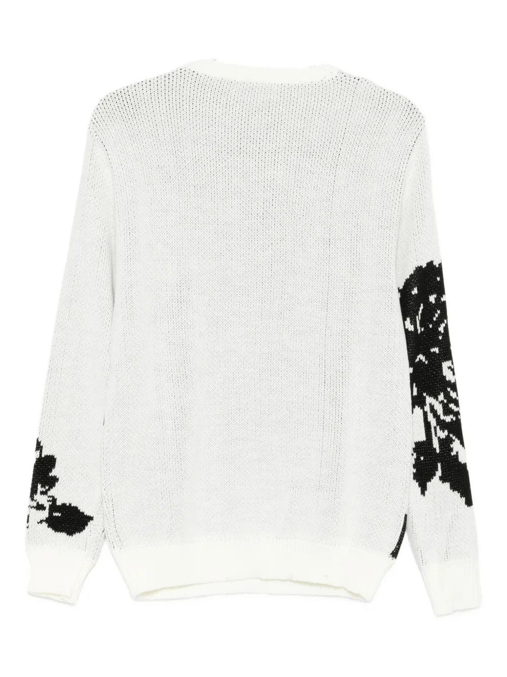 IMPERIAL floral-motif crew-neck sweater - Wit