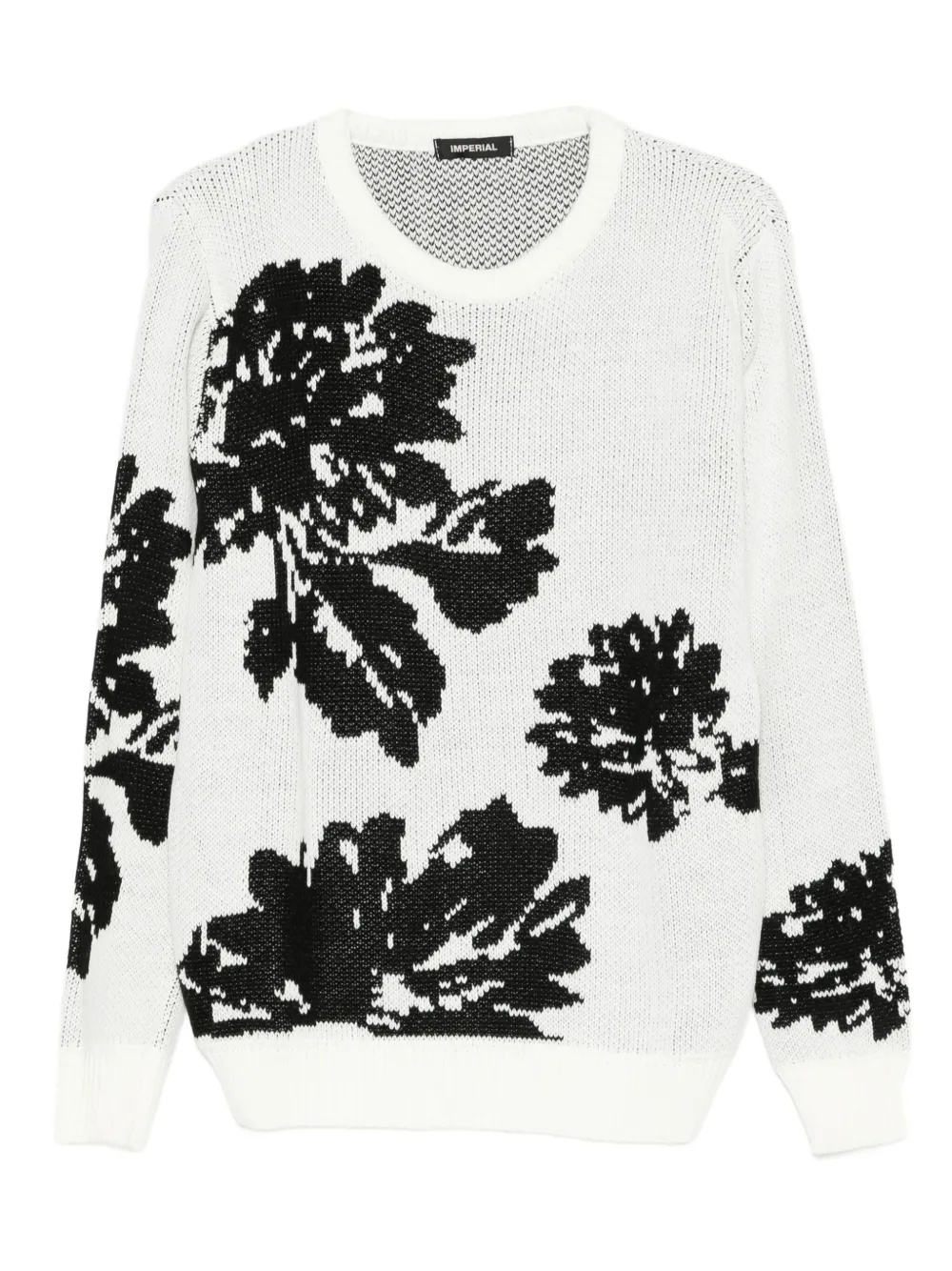 IMPERIAL floral-motif crew-neck sweater | White | Image 1