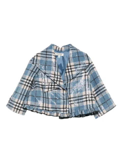 alapage sequin-embellished check jacket