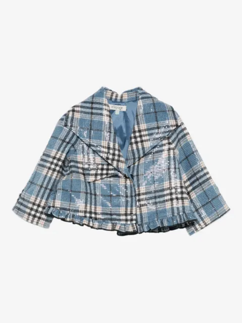 alapage sequin-embellished check jacket