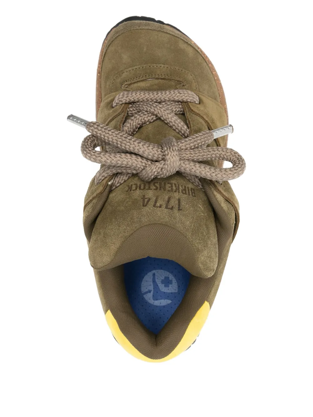 Birkenstock Panelled Lace-up Sneakers In Green