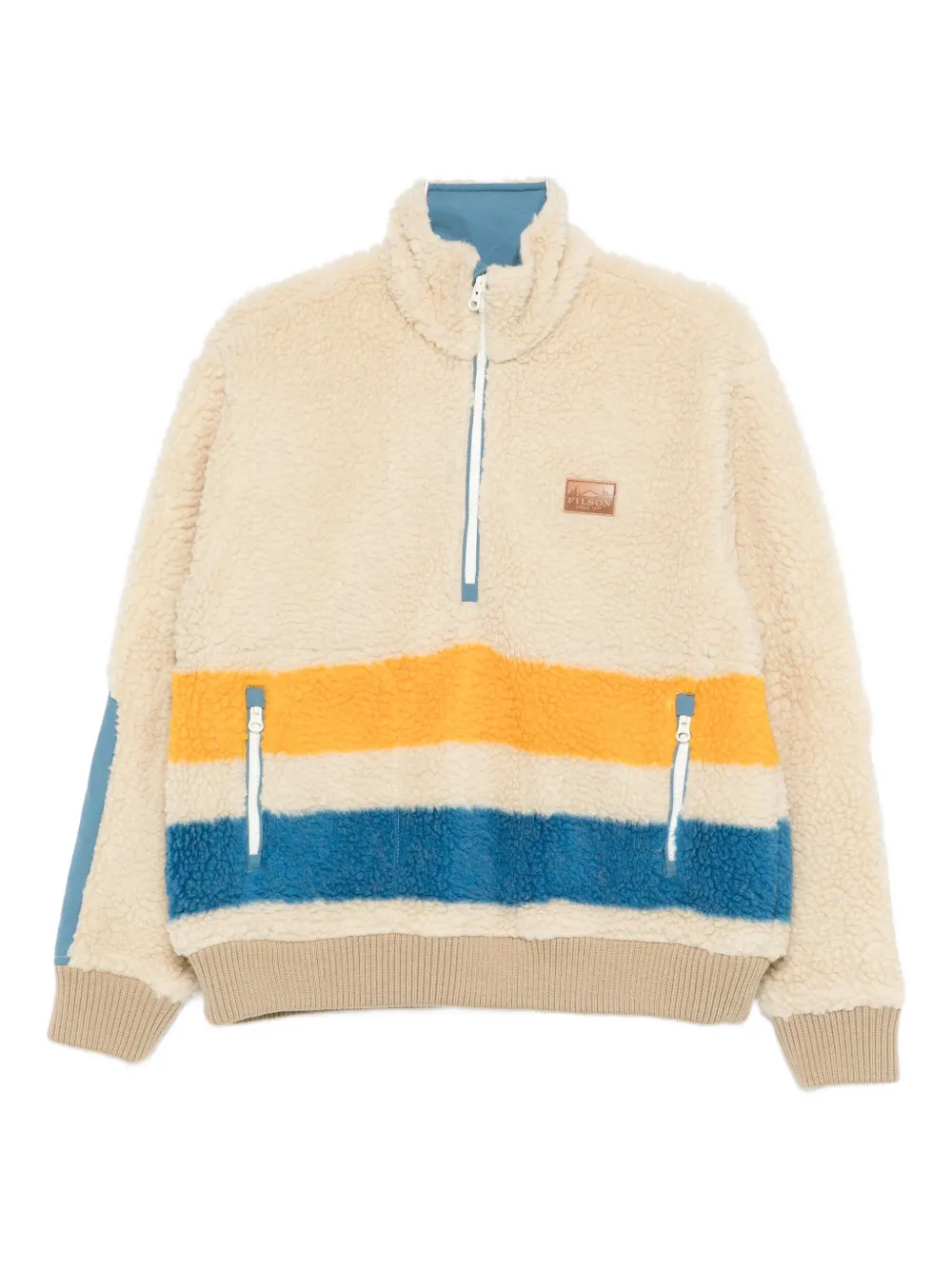 Filson stripe-detail half-zip jumper - ニュートラル Filson stripe-detail half-zip jumper - ニュートラル