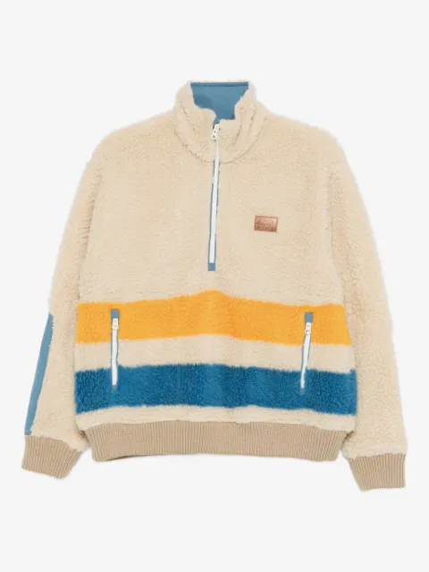 Filson stripe-detail half-zip jumper