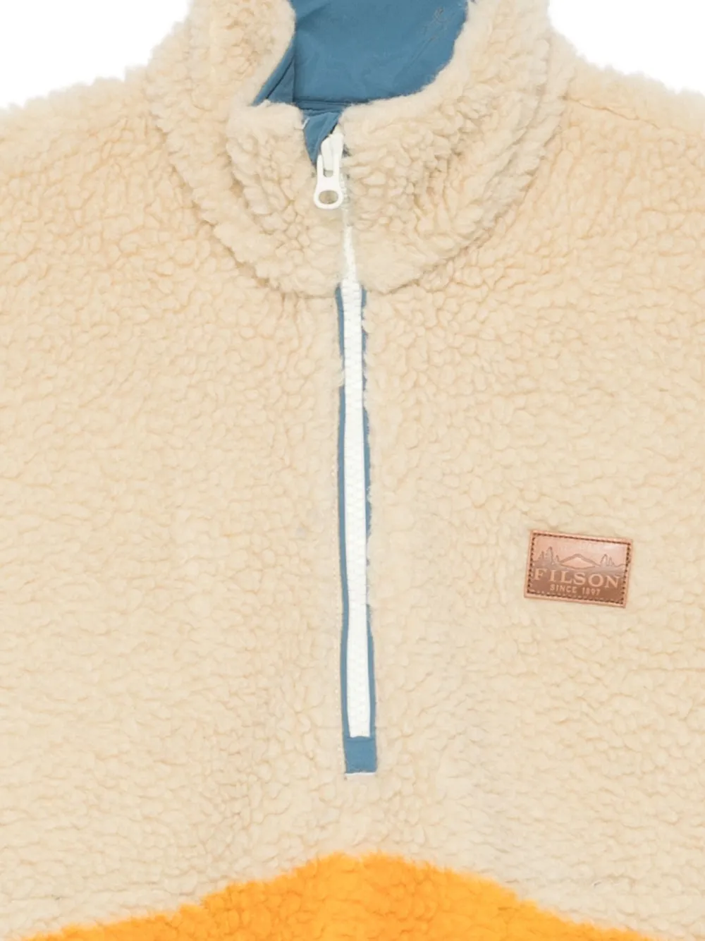  Filson Stripe-detail Half-zip Jumper - Neutrals 