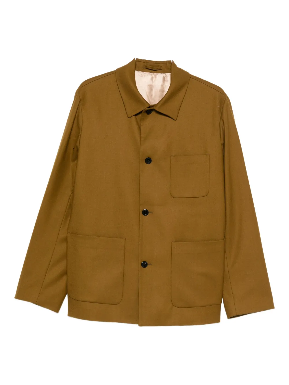 Lardini patch-pocket shirt jacket - Marrone