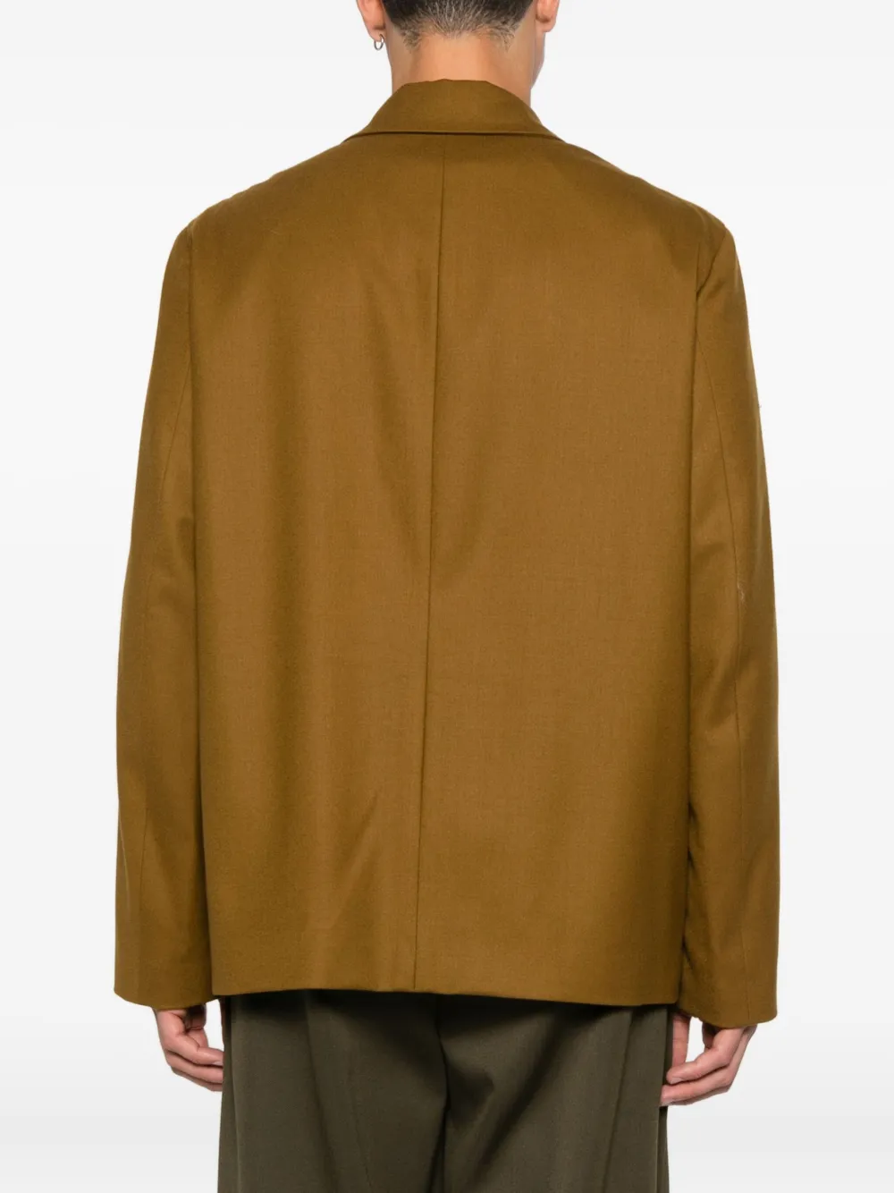 Lardini Shirtjack met opgestikte zak Bruin