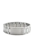 MM6 Maison Margiela numbered-plaque bracelet - Silver
