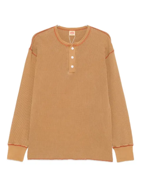 Gramicci button-placket waffle sweater