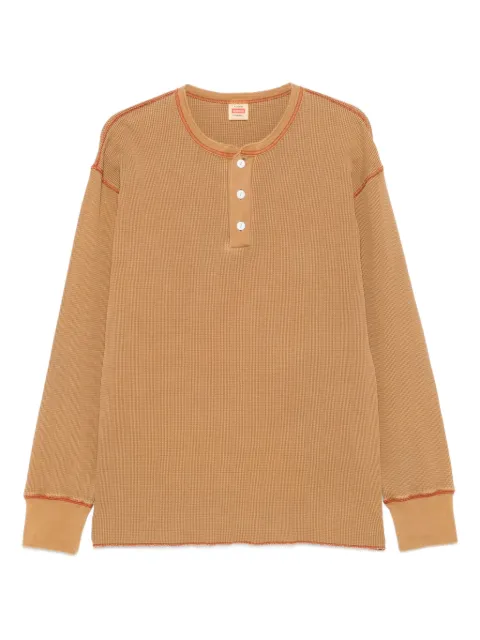 Gramicci button-placket waffle sweater